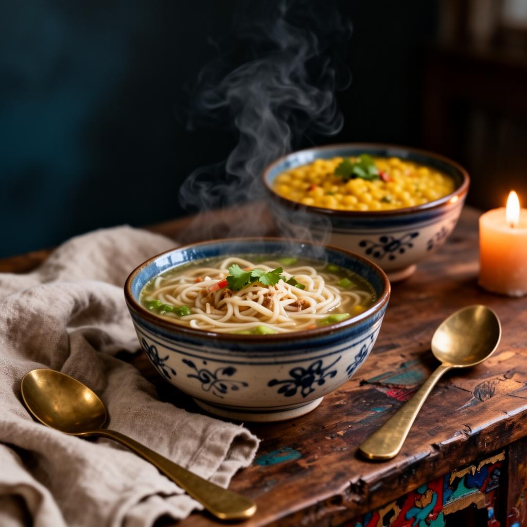 Steaming Himalayan bowls